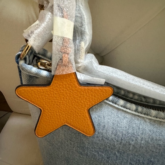 Coach Laurel Loved Denim Purse W/Charms,New! - Picture 5 of 10